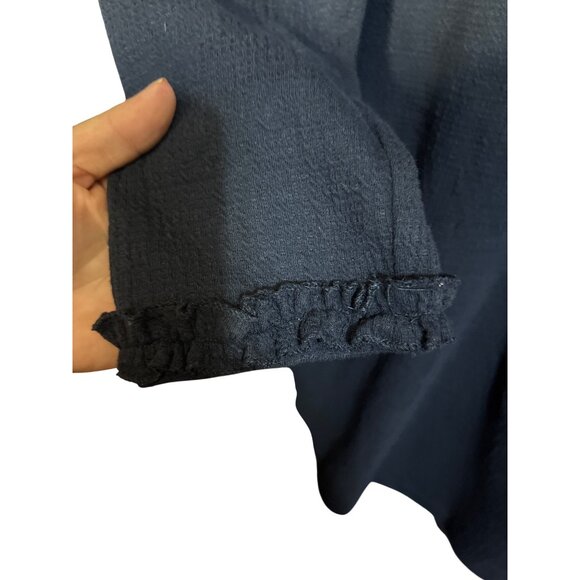 Tabitha Webb Womens Blue Textured 3/4 Sleeve Dress With Pockets - Picture 3 of 5